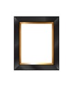 Vector blank black gilded picture frame Royalty Free Stock Photo