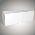 Vector blank box, template for your package design, put your image over the pack in multiply mode, illustration eps 8. Royalty Free Stock Photo
