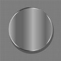 Vector blank circle metal plate