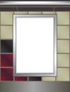 Vector blank citylight lightbox in the subway Royalty Free Stock Photo