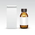 Vector Blank Medicine Medical Glass Bottle Royalty Free Stock Photo