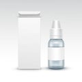 Vector Blank Medicine Medical Glass Spray Bottle Royalty Free Stock Photo