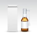 Vector Blank Medicine Medical Glass Spray Bottle Royalty Free Stock Photo