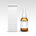 Vector Blank Medicine Medical Glass Spray Bottle Royalty Free Stock Photo