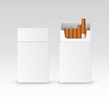 Vector Blank Pack Package Box of Cigarettes Royalty Free Stock Photo