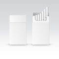 Vector Blank Pack Package Box of Cigarettes Royalty Free Stock Photo