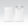 Vector Blank Pack Package Box of Cigarettes Royalty Free Stock Photo