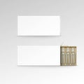 Vector Blank Packaging Box for Ampoules Isolated Royalty Free Stock Photo