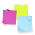 Vector Of Blank Paper Notes Work Concept Royalty Free Stock Photo