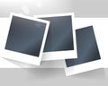 Vector blank photo frame background Royalty Free Stock Photo