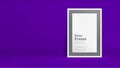 Vector of Blank Photo Frame in vivid violet studio room, Template mock up for display or montage of your content,Business presenta