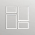 Vector Blank Picture Frame Template Composition