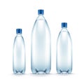 Vector Blank Plastic Blue Water Bottle Isolated Royalty Free Stock Photo