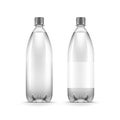Vector Blank Plastic Water Bottle Isolated Royalty Free Stock Photo