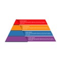 Vector blank pyramid graphic Royalty Free Stock Photo