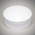 Vector blank round box, template for your package design, put yo Royalty Free Stock Photo