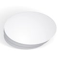 Vector blank round box on white background, template fo Royalty Free Stock Photo