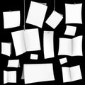 VECTOR blank white cards Royalty Free Stock Photo