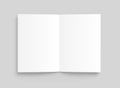 Vector blank white paper opened. Front view. - stock vector Royalty Free Stock Photo