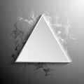 Vector blank white square button with shadow. 3D paper buttons. Tech style. abstract Royalty Free Stock Photo