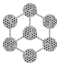 Blockchain Nodes Icon Recursion Composition Royalty Free Stock Photo
