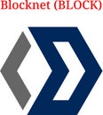 Vector Blocknet BLOCK logo Royalty Free Stock Photo