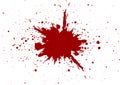 Vector blood splatter isolated design. illustration desig Royalty Free Stock Photo