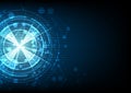 Vector abstract communication digital technology background