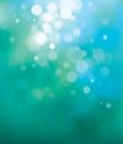 Vector blue bokeh background.