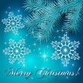 Vector Blue Christmas Holiday BackGround