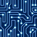 Vector blue circuit board background Royalty Free Stock Photo