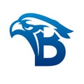 Vector Blue Eagle Initial C Logo