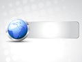 Vector blue earth Royalty Free Stock Photo