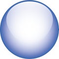 Vector Blue Glass Button