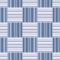 Vector blue and gray check textile seamless pattern background Royalty Free Stock Photo