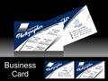 Vector Blue Photographer Business Card