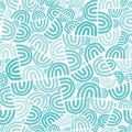 Vector blue rainbow doodles. Perfect for surface pattern design, wallpaper, stationery. Royalty Free Stock Photo