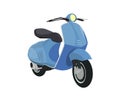 Vector blue scooter