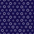 Vector blue shibori simple circle polkadot seamless pattern. Suitable for textile, gift wrap and wallpaper