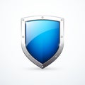 Vector blue shield icon