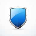 Vector blue shield