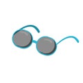 Vector blue sunglasses. Eye glasses icon Royalty Free Stock Photo