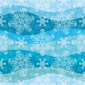 Vector blue wave Christmas striped wavy patter