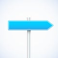 Vector blue waymark Royalty Free Stock Photo