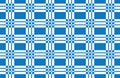 Vector blue and white Gingham check pattern design.