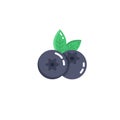 Vector blueberry icon.