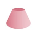 Vector blunted cone with gradients and shadow for game, icon, package design, logo, mobile, ui, web, education. 3d cone