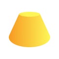 Vector blunted cone with gradients and shadow for game, icon, package design, logo, mobile, ui, web, education. 3d cone