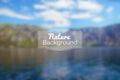 Vector blurred nature background