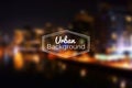 Vector blurred urban background. Night city Royalty Free Stock Photo